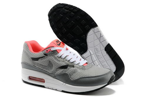 Nike Wmns Air Max 1 Cmft Prm Tape Women Gray Orange Running Shoes Review